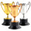 Wedstrijdtrofee, plastic, 3 stuks 4