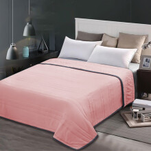 Kdkad Home Quilt Queen Size Solid Microfiber Coverlet