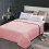 Kdkad Home Quilt Queen Size Solid Microfiber Coverlet 1