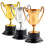 Wedstrijdtrofee, plastic, 3 stuks 7
