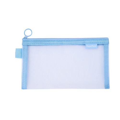 Transparent mesh pencil case zippered large capacity