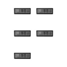 5X Digital Countdown Days Timer Clock - 999 Days Count Down Clock Timer for Graduation Lab Kitchen (Black)