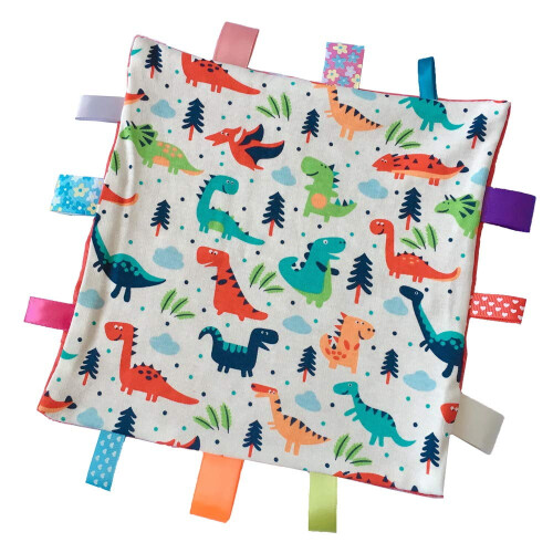 Baby sensory blanket with tags for newborn