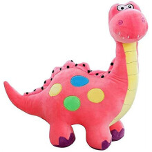 Kiddopark lyserød plys dinosaurlegetøj 35 cm