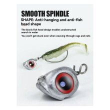 30pcs Swing Jig Sinker Weights for Soft Lure Fishing Easy Hook Combo, Aggravated Design 3.5g