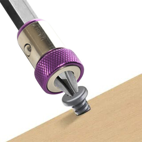 Screwdriver Magnetizer for Hex and Power Bits, Purple, 2024