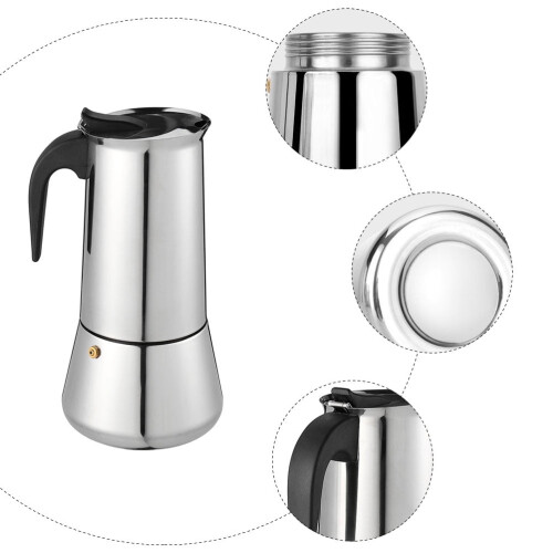 Cafetière électrique en acier inoxydable 1,7 L 1