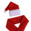 Christmas Bottle Cover Set Red Non-Woven 6 pcs 8