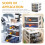 Office Storage Cabinet with 3-Tier Plastic Drawers 2