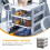 Office Storage Cabinet with 3-Tier Plastic Drawers 5