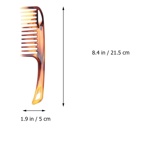 Pente de cabo longo com dentes largos (2 peças) 1