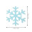 Christmas Wall Stickers Snowman Snowflake 50 PCS 4
