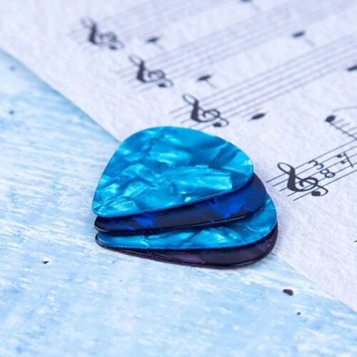 Celluloid Guitar Plectrum Tilfældig Farve Til Akustisk Elguitar 1