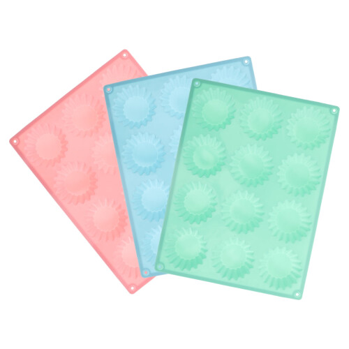 Silicone Mini Tart Pan Non-stick 12-Cavity 3pcs 1