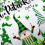 St Patrick's Day shower curtain green clover pattern 70x70 4
