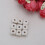 Wooden Square Dreadlock Beads Big Hole 10pcs 6