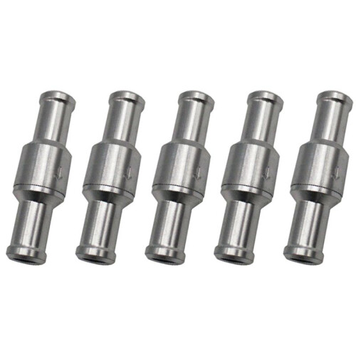 5st 10 mm Backventil Broms Servoförstärkare Ingen Retur Inline Envägsventil Backventil Vakuumslang Aluminiumventil