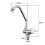 3X Foldable RV Faucet Rotating Single Handle Deck/Wall Mounted RV Kitchen Tap Copper Cold Water 6