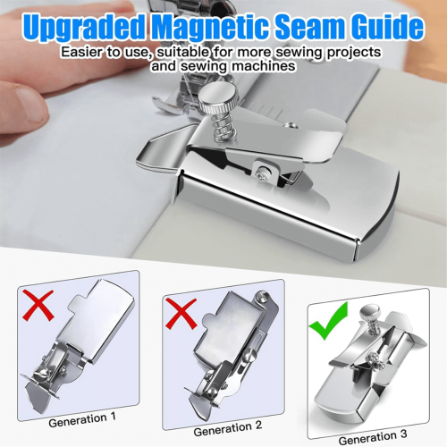 Magnetisk sømguide til symaskine universal 1 stk. 2