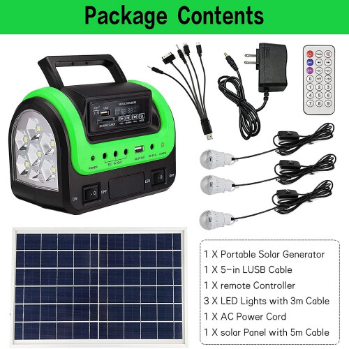 Solar Generator Portable Power Station with Solar Panel 1