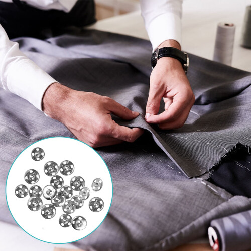 Metal Clothes Snap Fastener Premium Durable 50 Pair 2