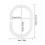 Curtain Rod Hooks White Plastic Rings 12/24/36 pcs 2