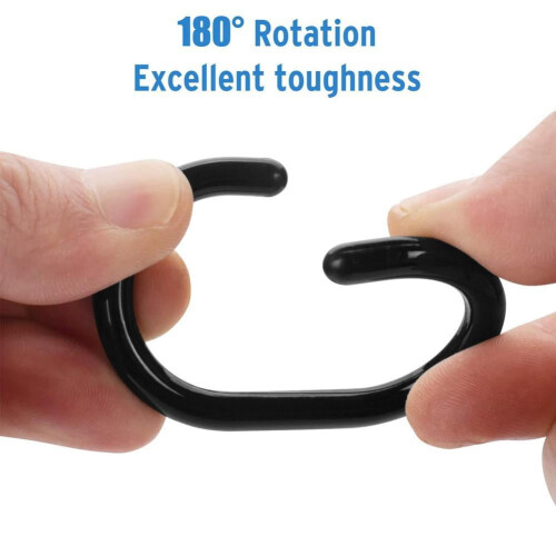 Curtain Rod Hooks White Plastic Rings 12/24/36 pcs 2