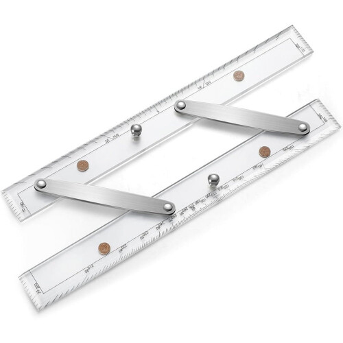 Marine Parallel Ruler Clear Scale 12 Inch