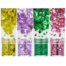 Golden Glitter Leaf Sheets for Art Projects