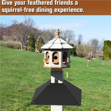 2X Metal Squirrel Baffle for Post, Squirrel Proof Baffles for Bird Feeder Poles, Outdoor Squirrel Guard for Wooden Pole