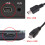 OOKWE 5V/2A Micro USB power cable 3.5m for dash cam 2