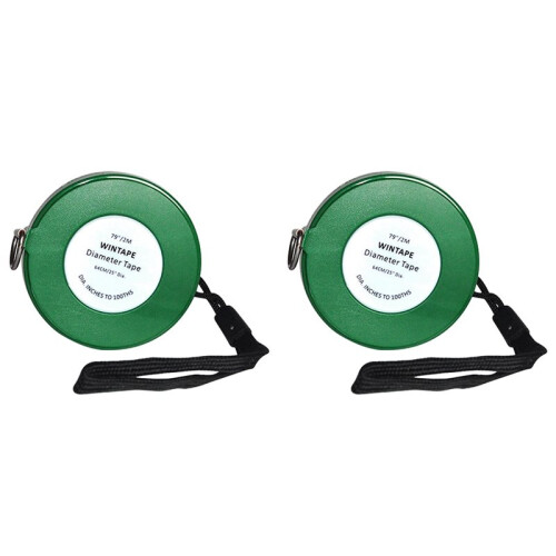 2X Professional Pipe Tape Measure for Diameter and Circumference, Compact Measuring Tool for Cylindrical Objects