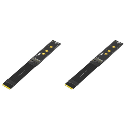 2X Upgrade Version 180 Degree NGFF M.2 M-Key NVME SSD Extension Cable(Length:20cm)