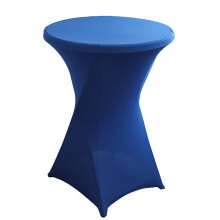 Huayishang polyester round tablecloth royal blue 60x110cm