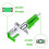 Fritzbox SC/APC Buchse auf LC/APC Stecker Singlemode, Glasfaser-Kopplungsdämpfung Unter 0,2 DB, Schnell (4er-Pack) 3