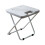 Folding Bench Plastic Gray 1 Piece 1