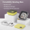 Portable Sewing Box with DIY Supplies Yellow 3