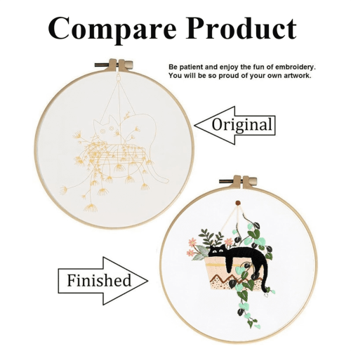 Embroidery Kit for Beginners 5 Sets 1