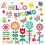 Huarrl Christmas wall stickers 9 pcs spring flowers 1