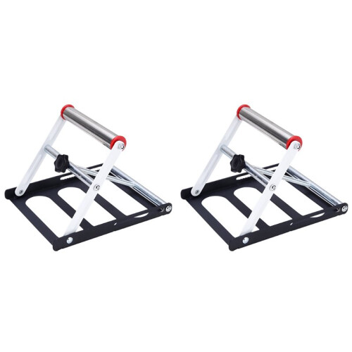 2X Adjustable Cutting Machine Support Frame with Foldable Miter Table Portable Woodworking Tool