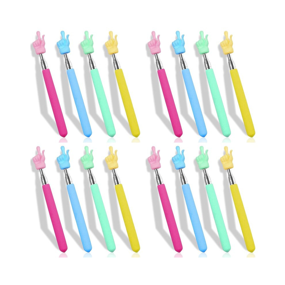 16Pcs Retractable Teacher Pointer For Classroom Kids Reading, Extendable Hand Pointer Finger Pointer Stick 6031934778196