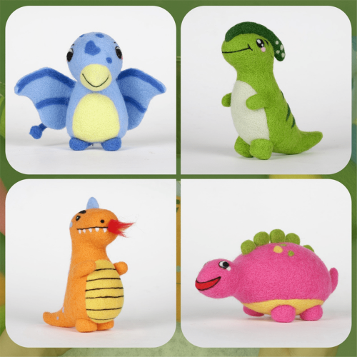 Baby Dinosaur Needle Felting Kit for Beginners with Tools 1