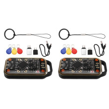 2X Chameleon Ultra V3.0 RFID Card Emulator Reader 125Khz 13.56Mhz ID IC Card NFC Tag Copyer+6XUID Keychain