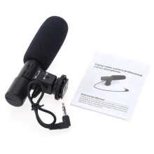 3.5mm Universal Stereo Microphone for DSLR and Camcorders