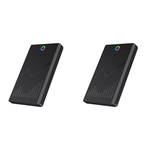2pcs 2.5-Inch Tool-Free SSD Enclosure Type-C 3.1 Laptop External Solid State Drive Box RGB for Storage Expansion