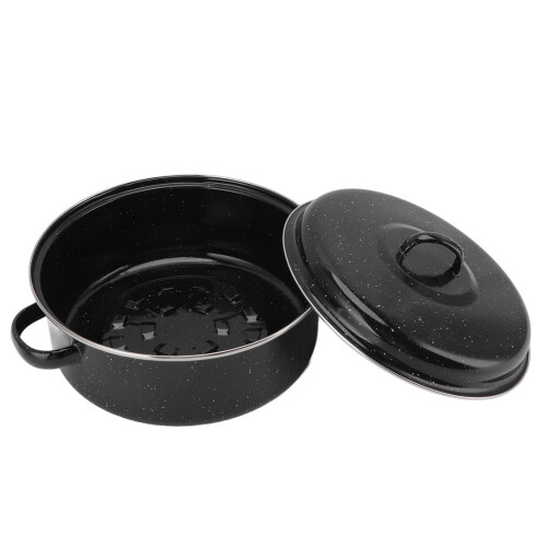 Nonstick Stainless Steel Roasting Pan with Iron Cover 2