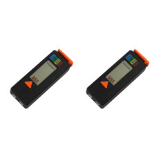 2X Small Battery Tester Small Battery Tester Volt Checker LCD Display Leveling Monitor Button Battery Checker Black