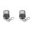 2X 433MHz Push Button Remote Control Transmitter 4 Buttons Garage Door Opener Remote for Gate Barrier Car Entry System 1