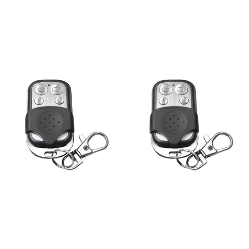 2X 433MHz Push Button Remote Control Transmitter 4 Buttons Garage Door Opener Remote for Gate Barrier Car Entry System