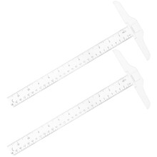 T-Square Ruler Double Scale 2 Pcs